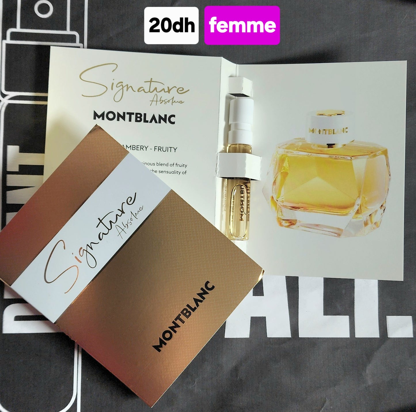 Echantillon Montblanc Signature Absolue