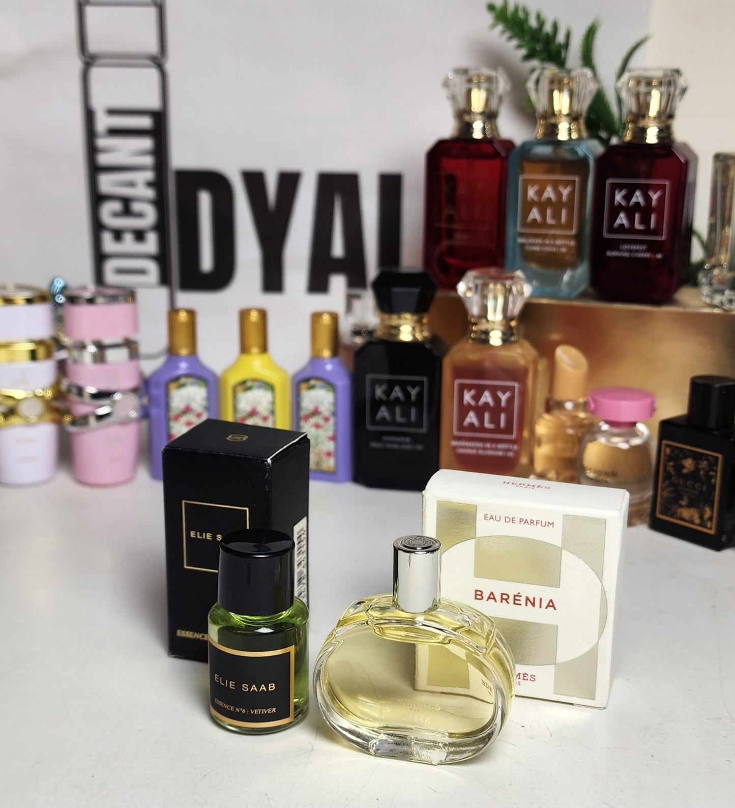 .Pack 2 Miniatures Hèrmes + Elie Saab