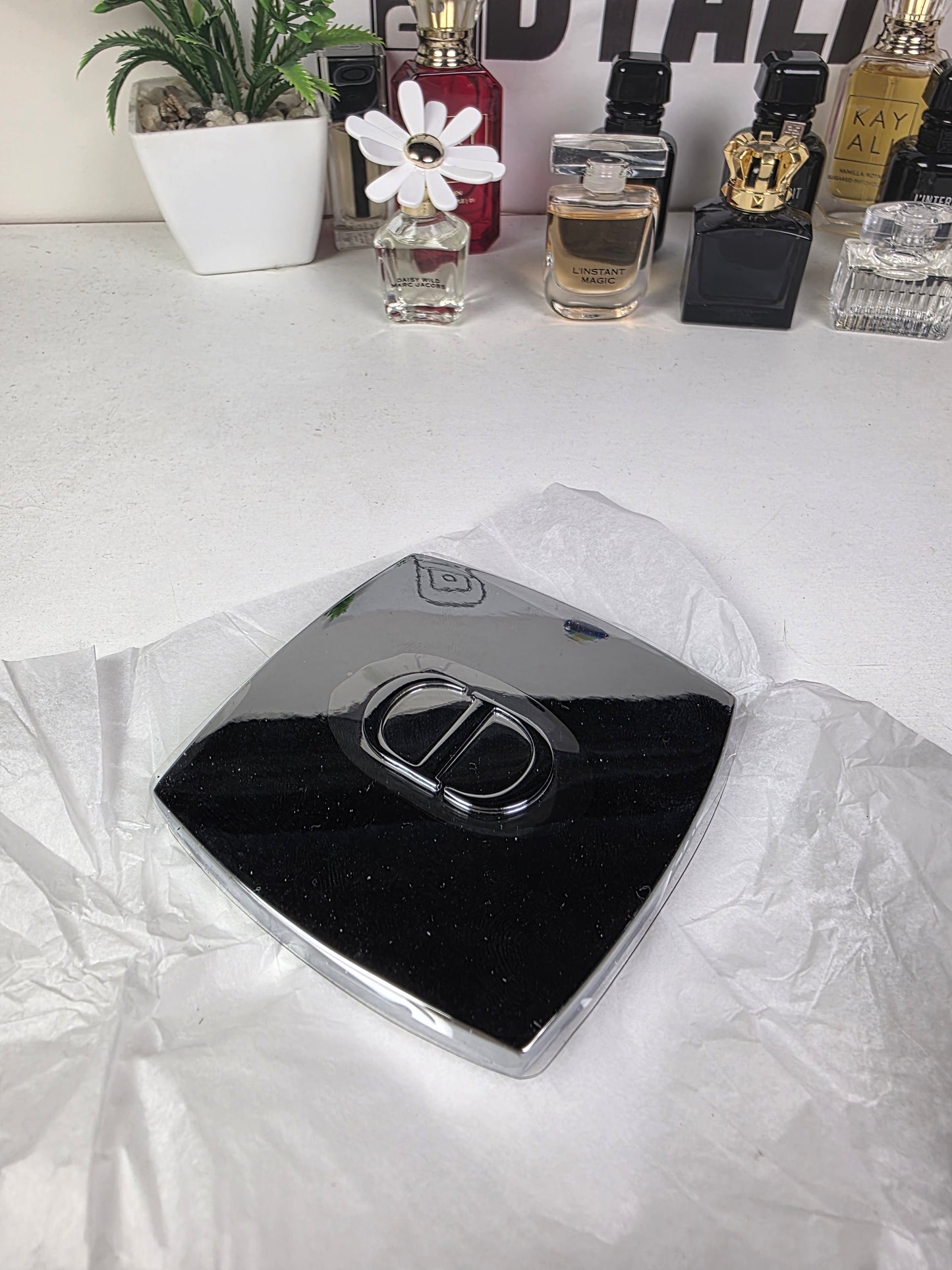 Christian Dior Miroir Compact Silver 7x7x1cm Limited