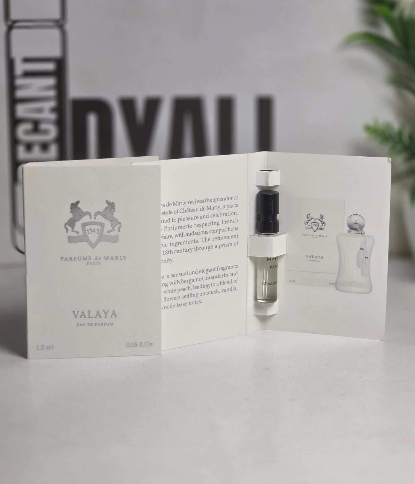 Echantillon VALAYA Parfum de Marly 1.5ml eau de parfum pour femme