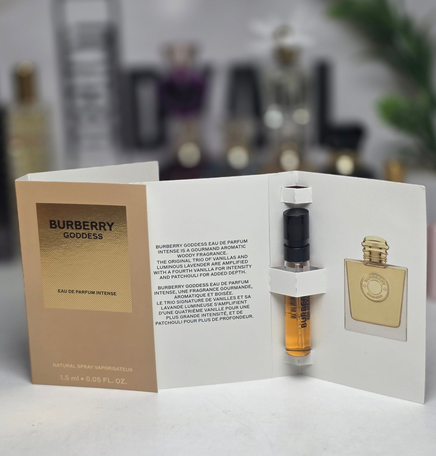 Echantillon burberry goddess eau de parfum intense