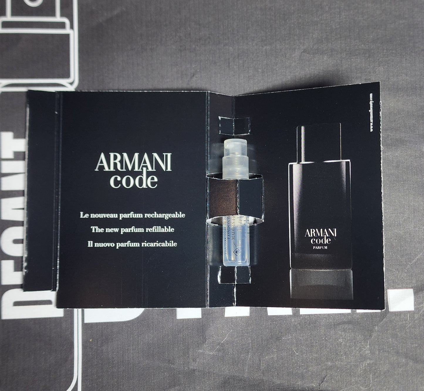 Echantillon Armani Code Homme le parfum