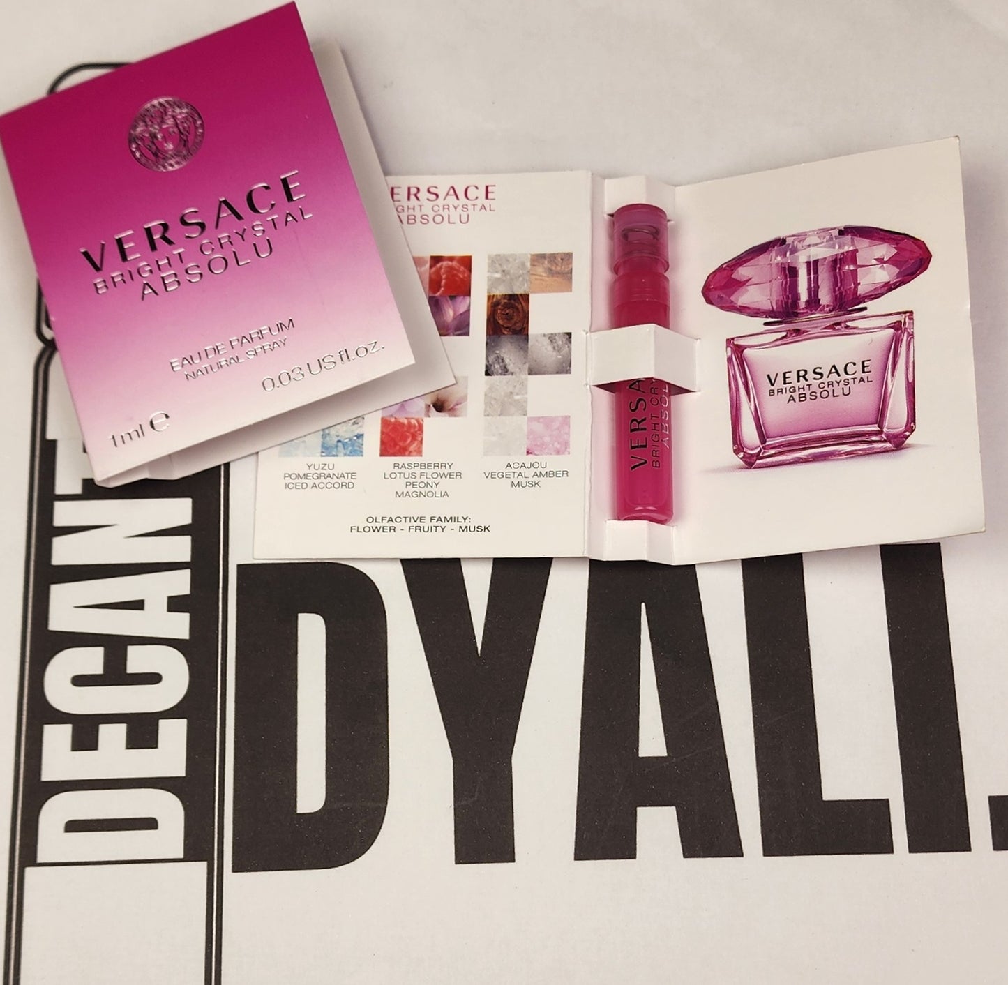Echantillon Versace Bright Crystal Absolu