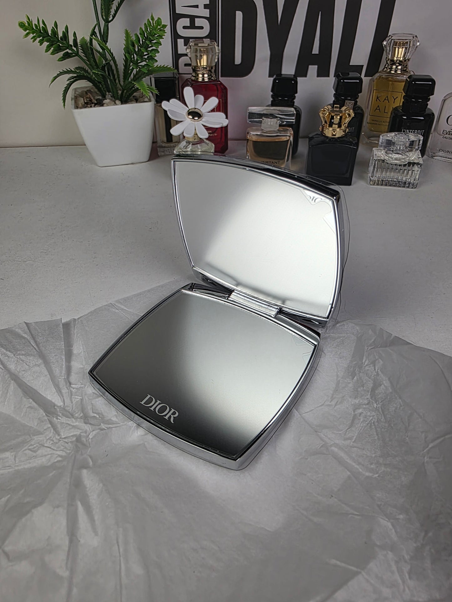 Christian Dior Miroir Compact Silver 7x7x1cm Limited