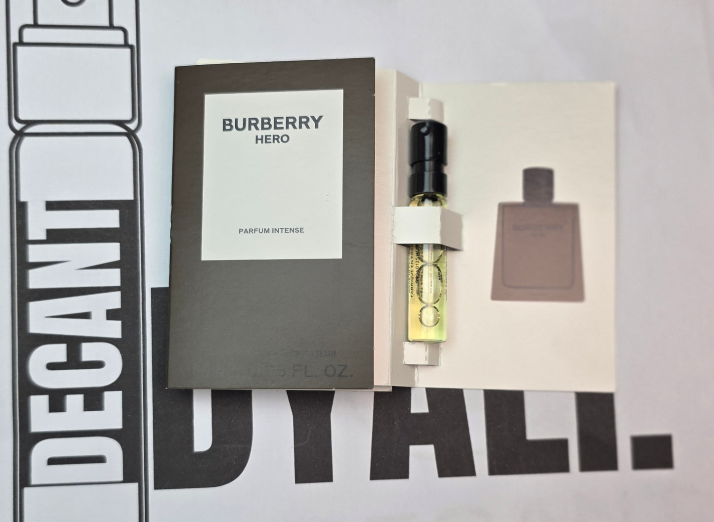 Echantillon Burberry Hero Intense Pour Homme