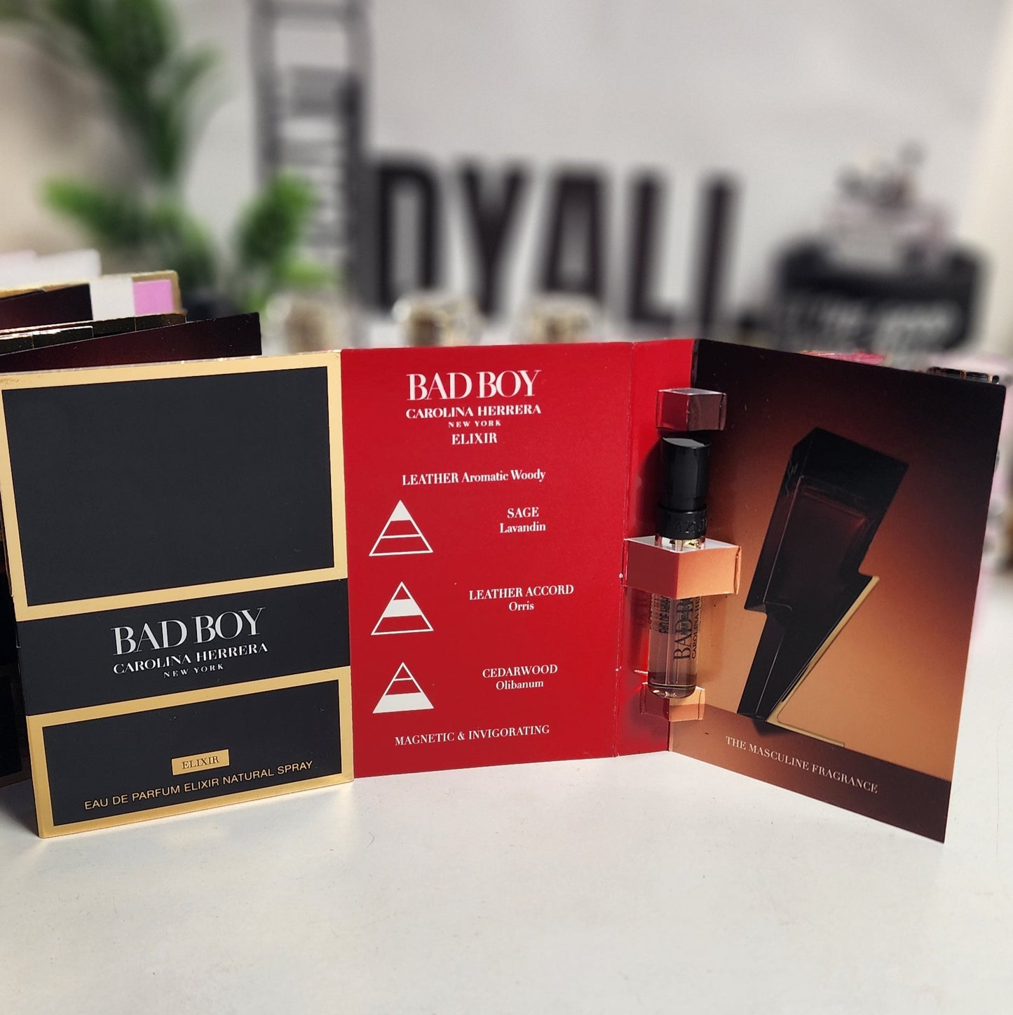 Echantillon Carolina Herrera Bad Boy Elixir EDP