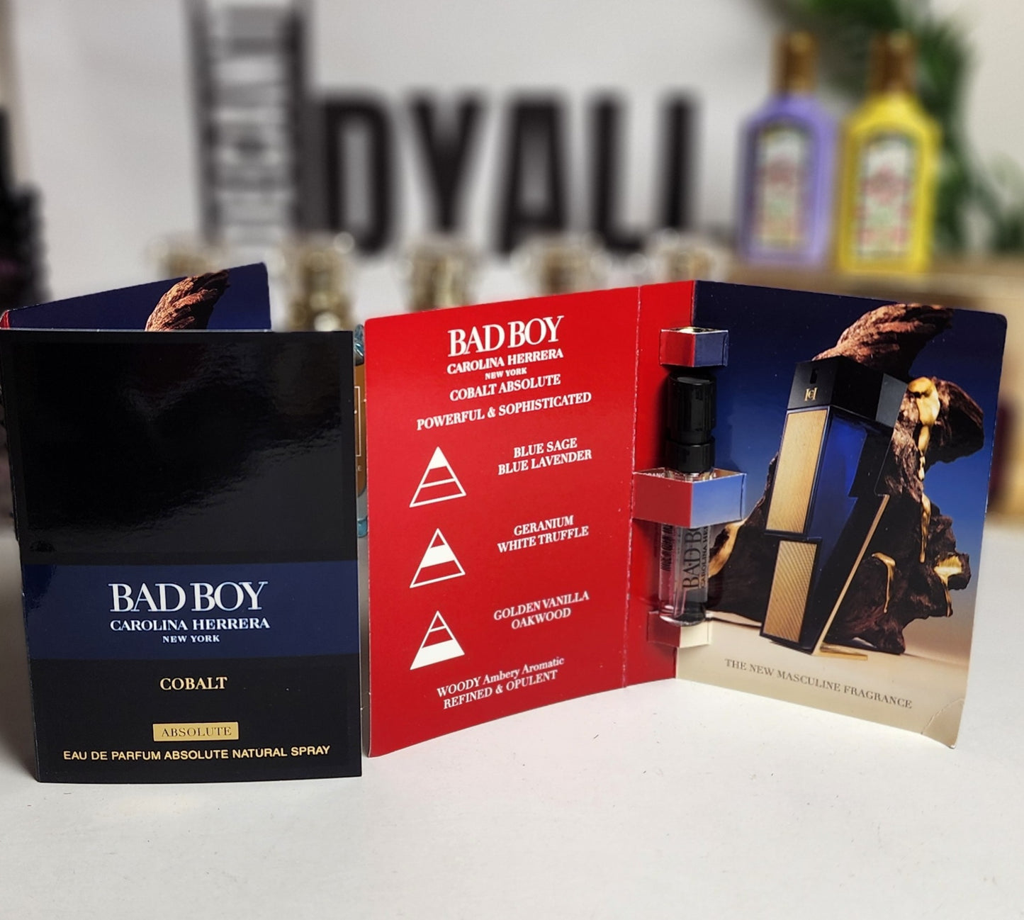 Echantillon Bad Boy Cobalt Absolu pour Homme Carolina Herrera