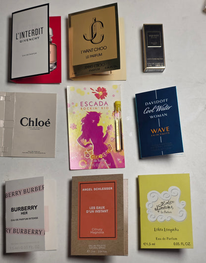 .Pack 10xEchantillons de parfum pour femme