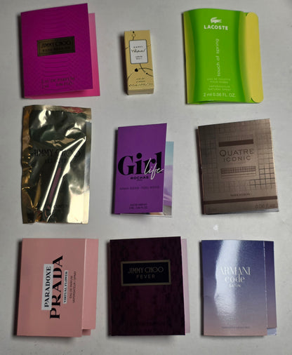 .Pack 10xEchantillons de parfum pour femme