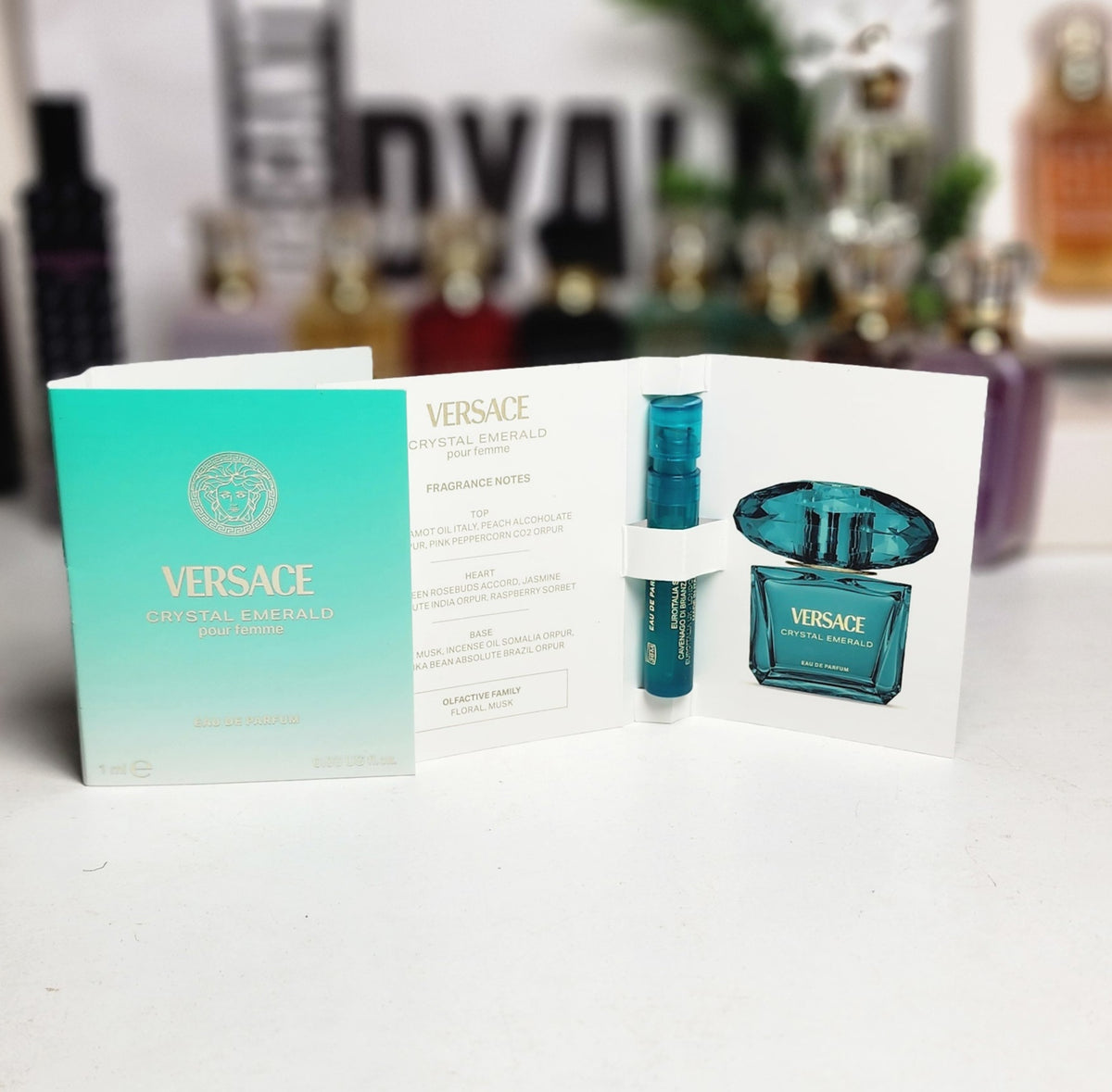 Echantillon Versace Crystal Emerald pour femme EDP