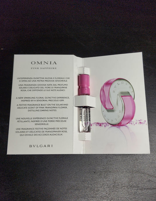 Echantillon Omnia Pink Sapphire