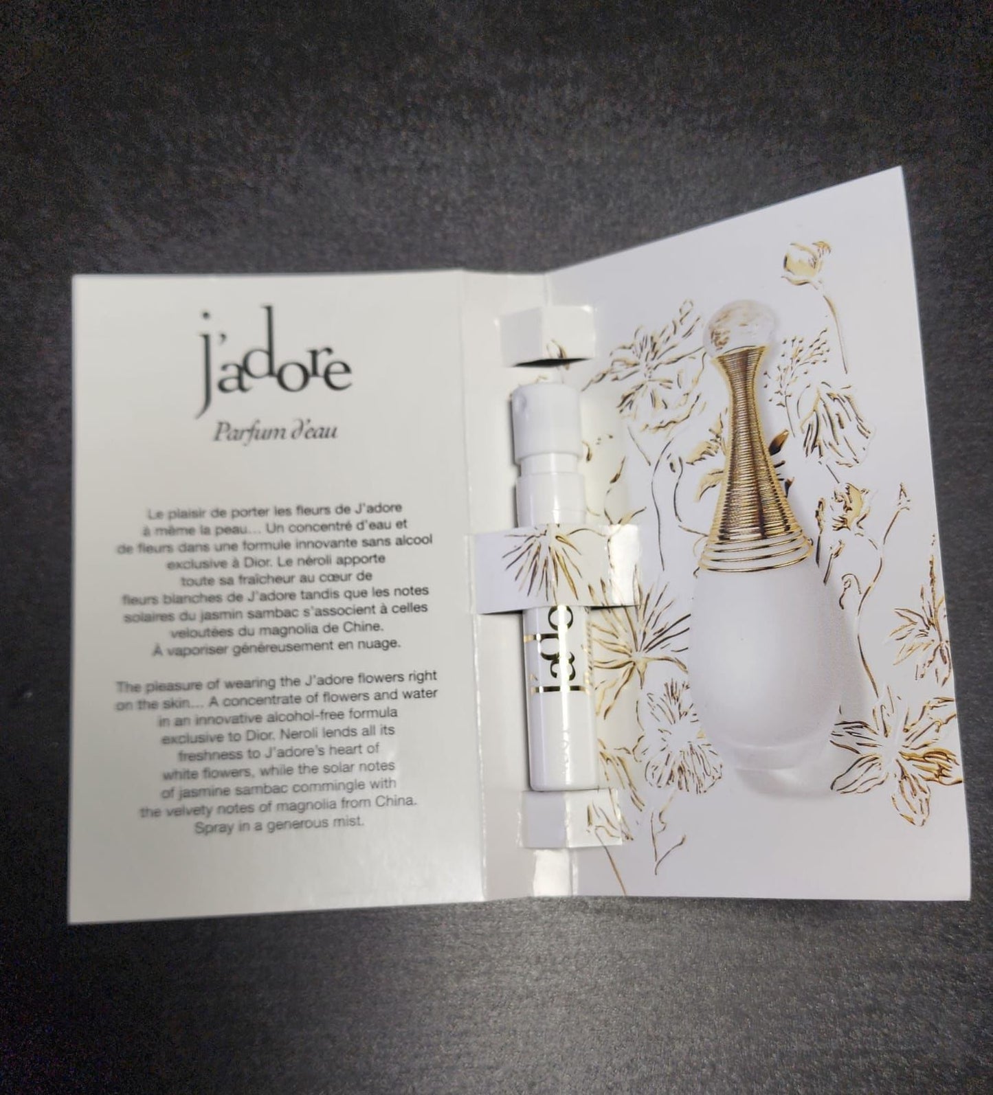 Echantillon J'adore Dior Parfum d'eau