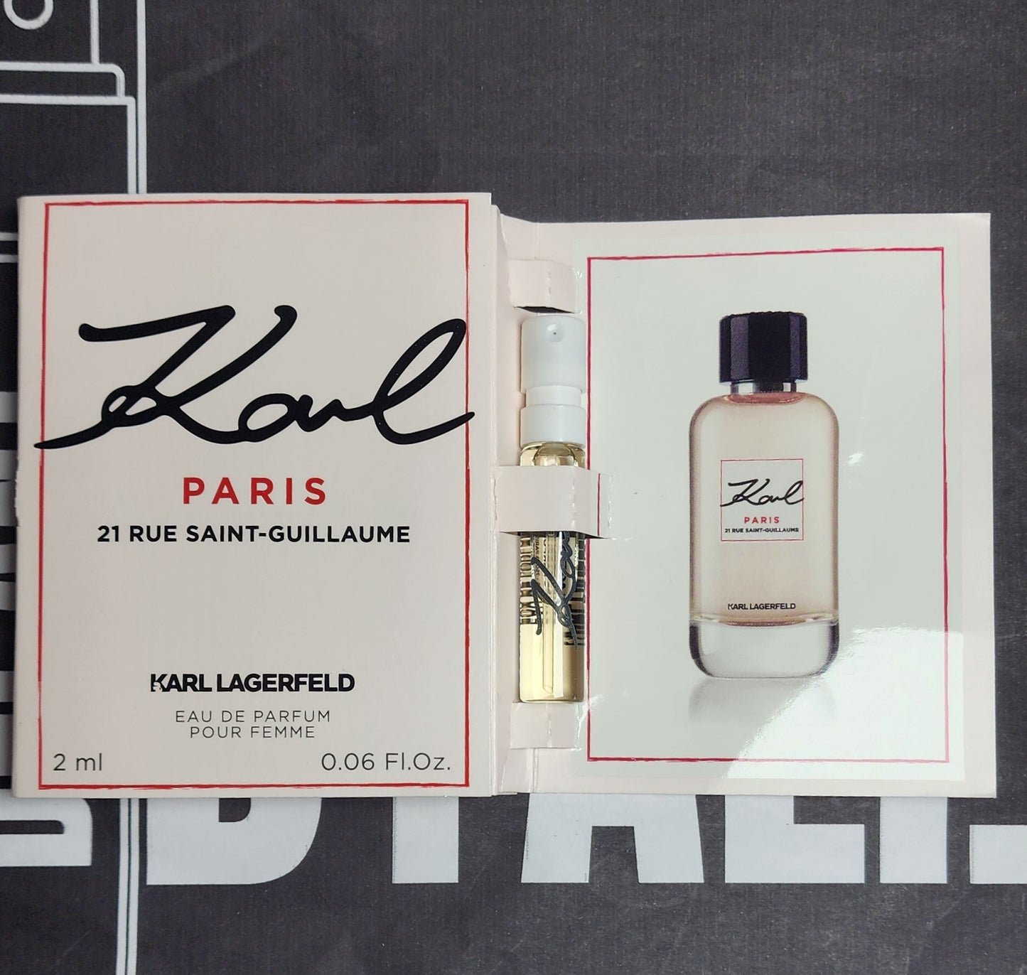 Echantillon Karl Lagerfeld 21 RUE SAINT-GUILLAUME EDP