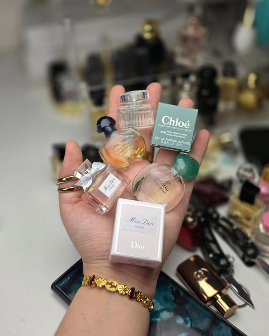 . Pack 4 Miniatures Chloe + Armani + Guerlain + Dior