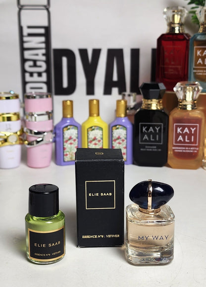.Pack 2 Miniatures Armani + Elie Saab