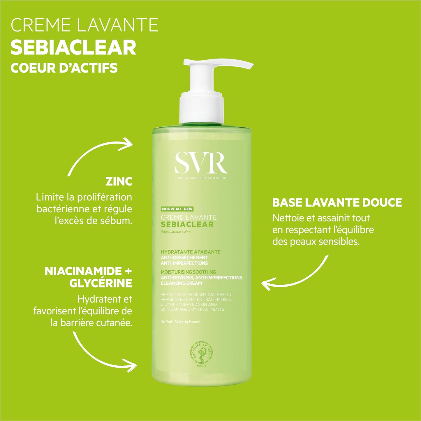 Miniature SVR SEBIACLEAR Crème Lavante 50ml