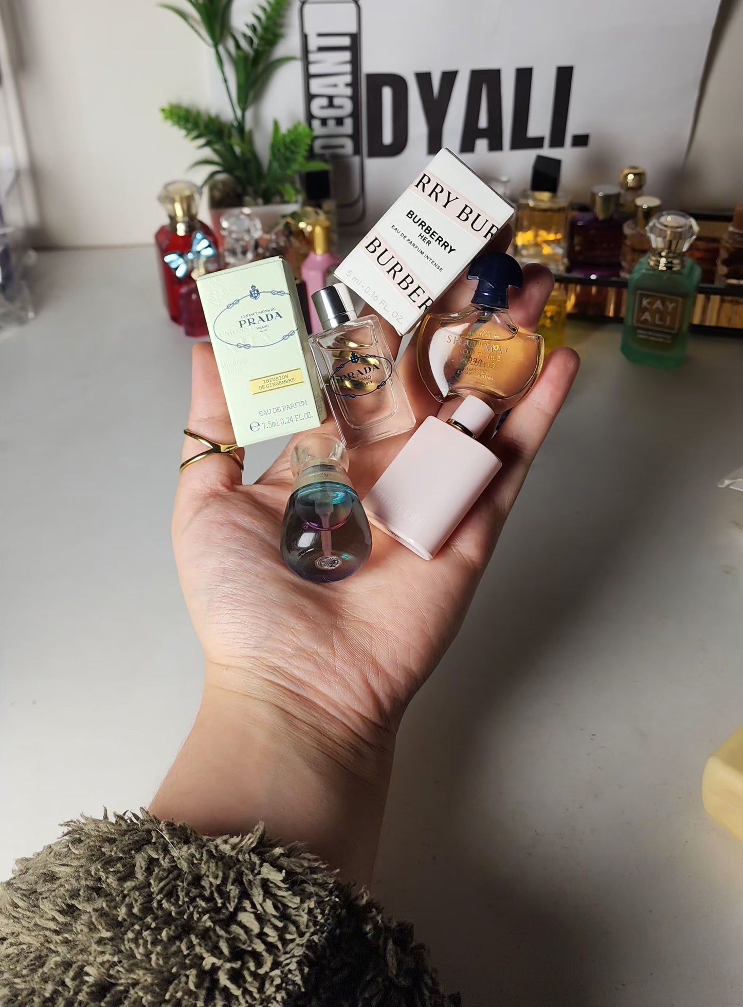 .Pack 4 Miniatures Burberry Her + Guerlain + Ester Lauder + Prada