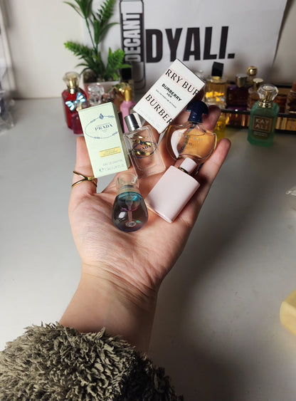 .Pack 4 Miniatures Burberry Her + Guerlain + Ester Lauder + Prada