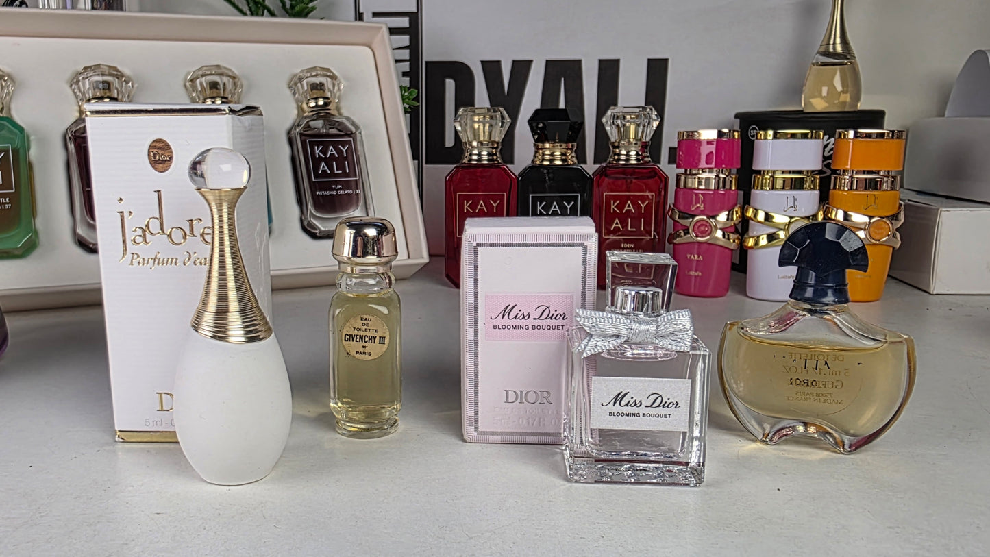 .Pack 4 Miniatures Dior + J'adore + Guerlain + Givenchy