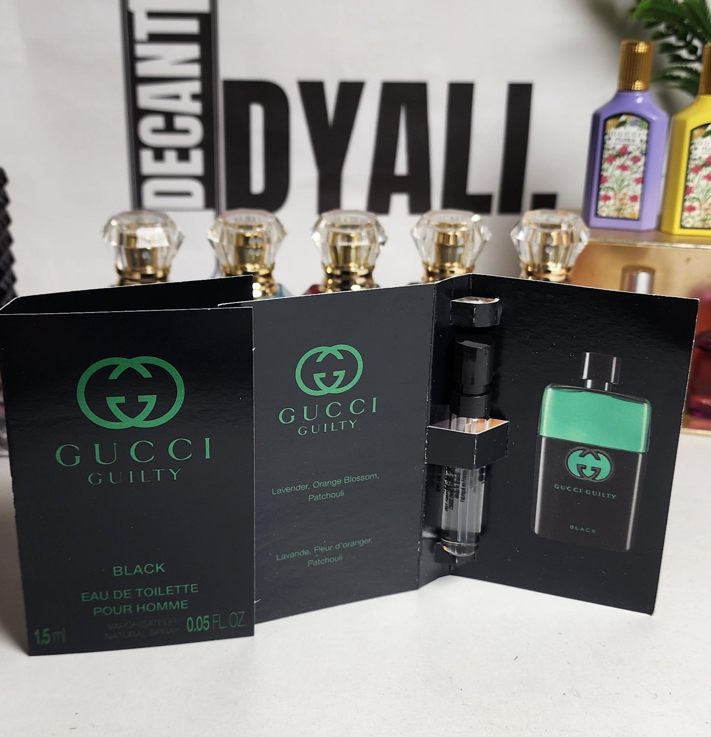 Echantillon Gucci Guilty Black EDT Pour Homme