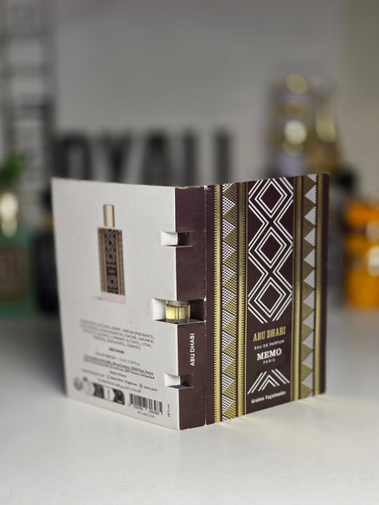 Echantillon Niche Memo Abu Dhabi 2ml