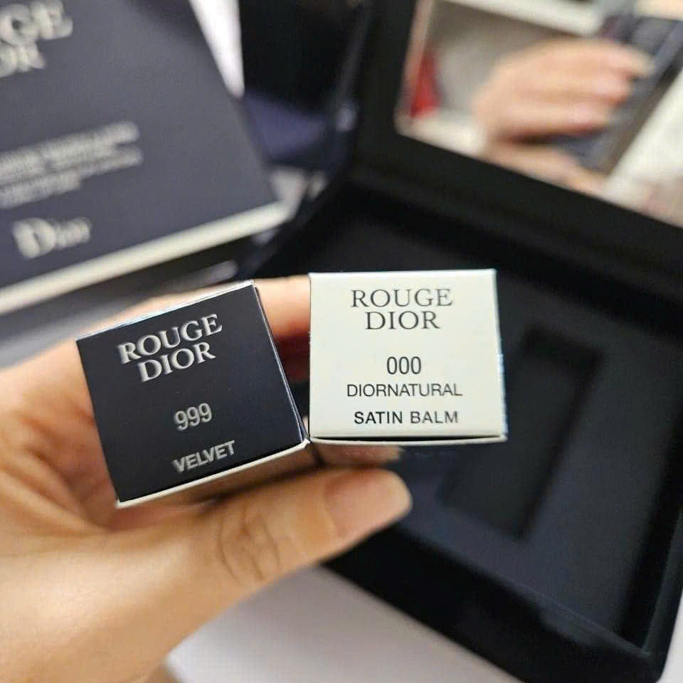 Dior Rouge Lipstick Set Lip Duo Collection Set Rouge Dior 999 & Rouge A Levre