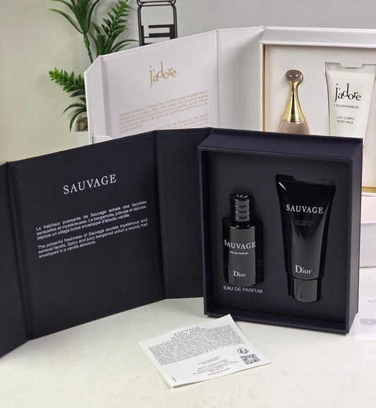 Minicoffret Christian Dior Sauvage Eau Forte pour Homme  10ml + Gel 20ml