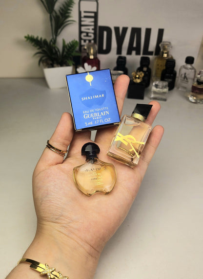 .Pack 2 Miniatures Libre YSL + Guerlain Shalimar
