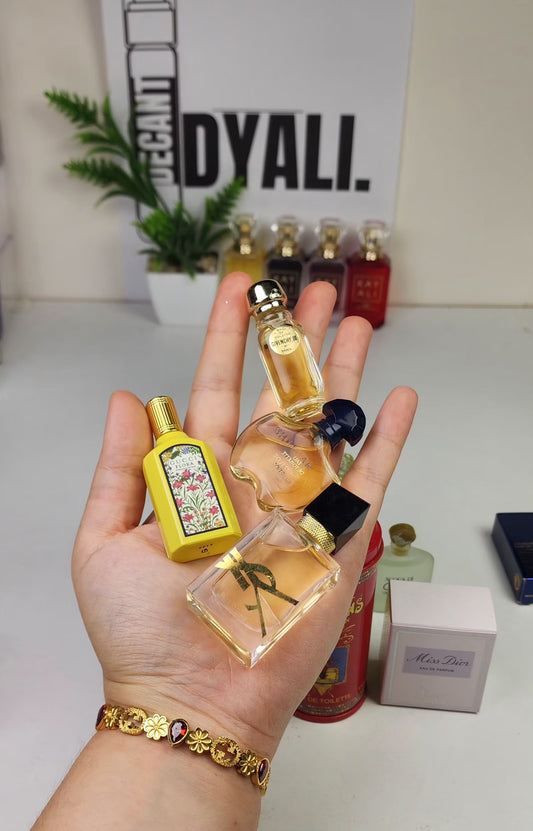 . Pack 4 Miniatures GUERLAIN +  LIBRE YSL + GIVENCHY + GUCCI