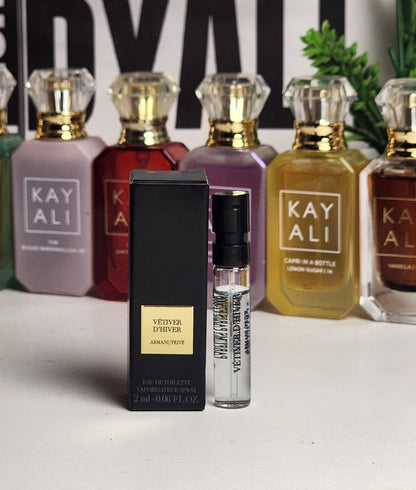 Echantillon Armani Prive Vetiver D'hiver pour homme