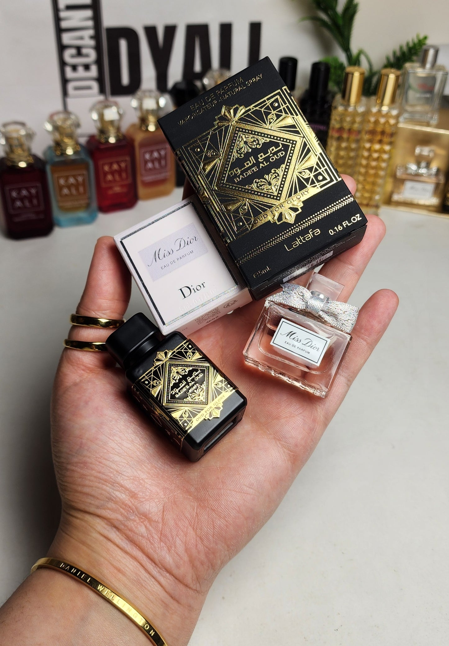 .Pack 2 Miniatures de parfum Miss Dior  + Badee Al Oud