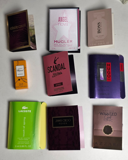 .Pack 10xEchantillons de parfum pour femme