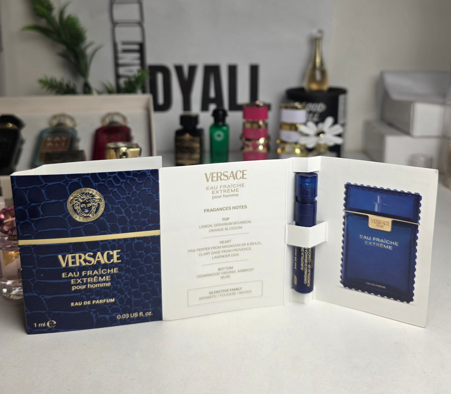 Echantillon Versace Eau Fraiche Extreme pour Homme EDP