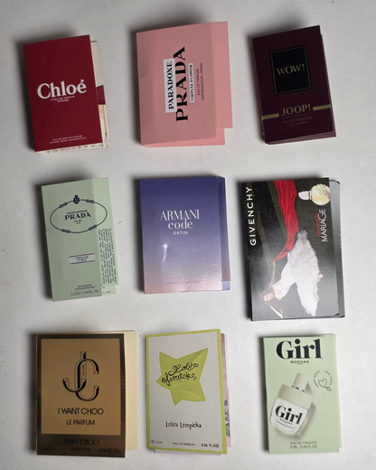 .Pack 10xEchantillons de parfum pour femme