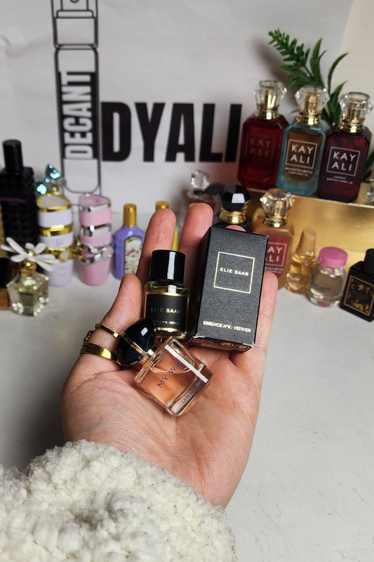 .Pack 2 Miniatures Armani + Elie Saab