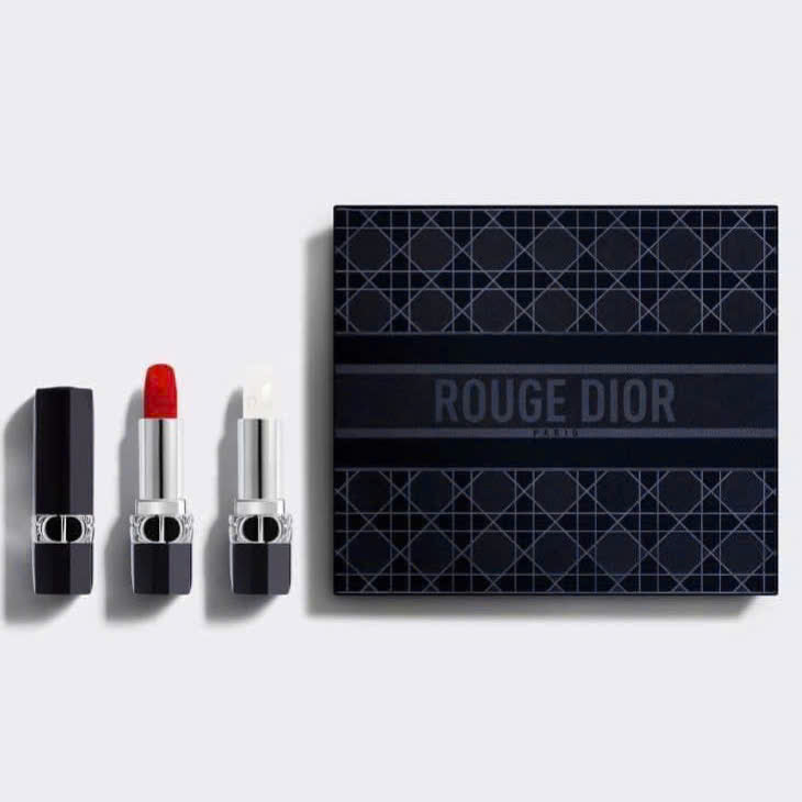 Dior Rouge Lipstick Set Lip Duo Collection Set Rouge Dior 999 & Rouge A Levre
