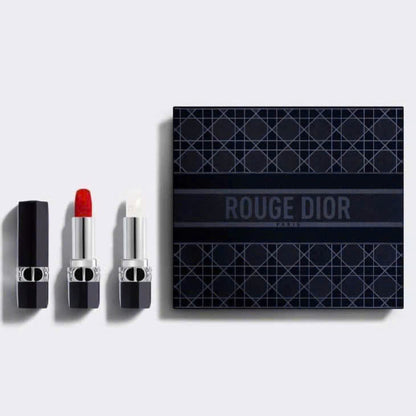 Dior Rouge Lipstick Set Lip Duo Collection Set Rouge Dior 999 & Rouge A Levre