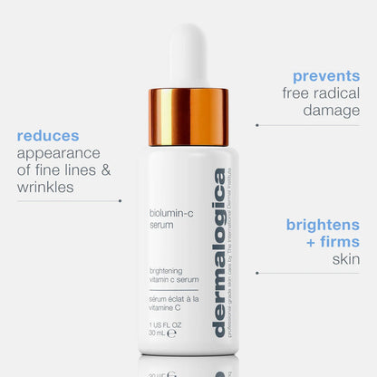 Mini biolumin-c vitamin c serum
exfoliates, brightens, and firms 3ml